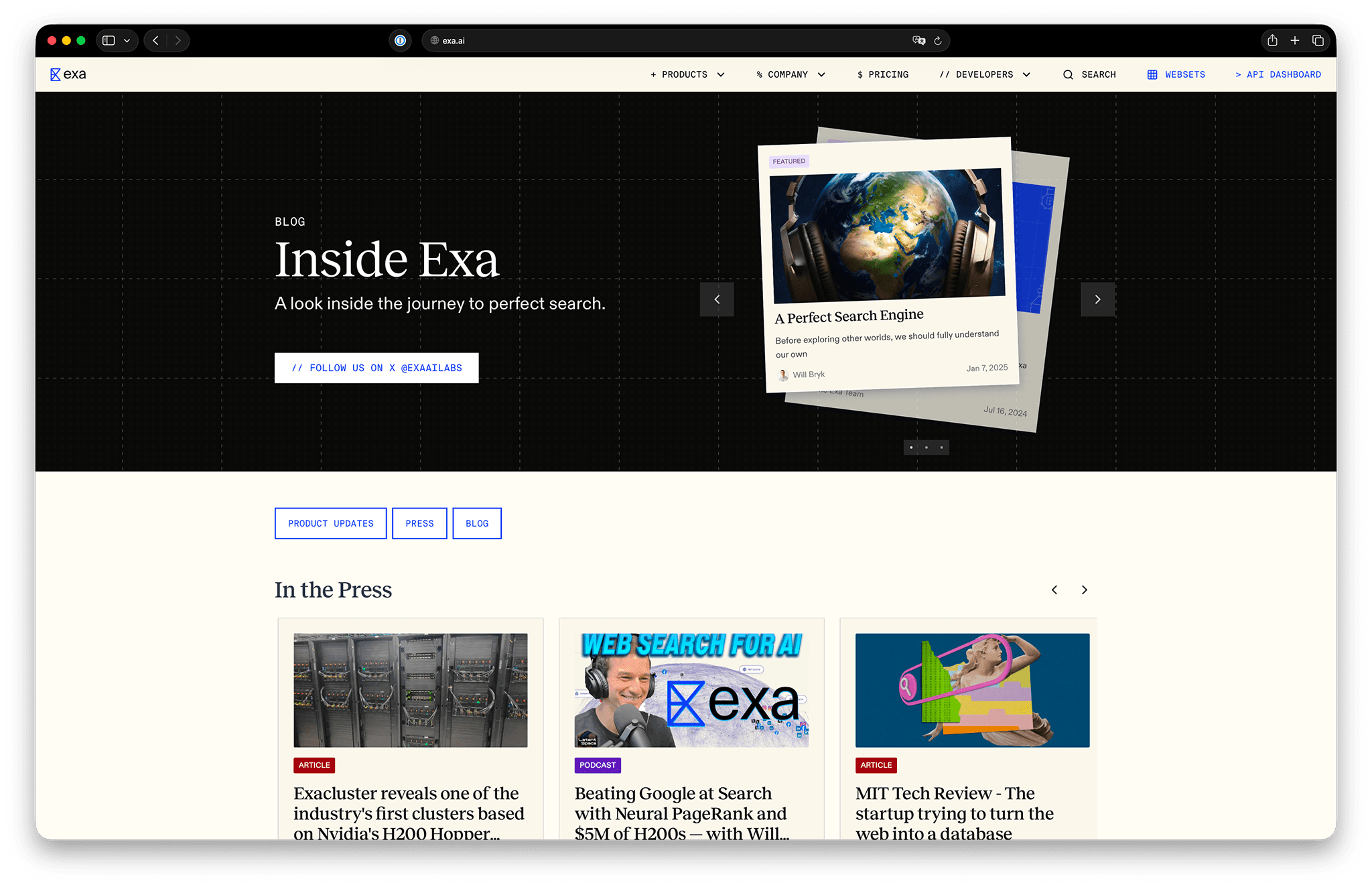 Exa Websets - 4